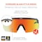 Ergodyne AEGIR-MI, Safety Glasses, Orange Mirror Lens, Clear Smoke Frame, Half-Frame AEGIR-MI - alternate 5